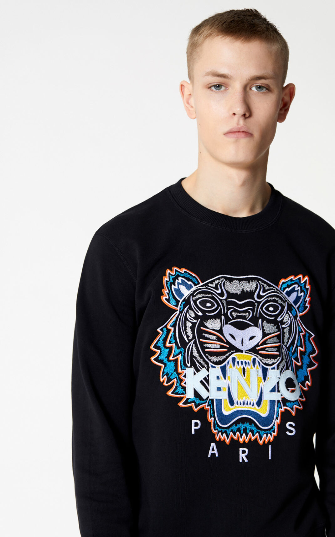 Sweat Kenzo Tiger Homme Noir | DSMT-14279